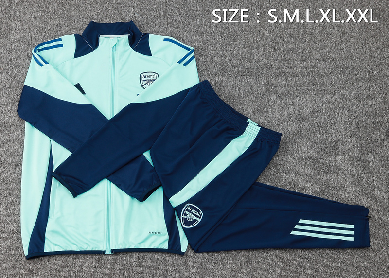 2024/25 Arsenal Light green Jacket Training Suit Set Football Team Shirt Sports Fashion