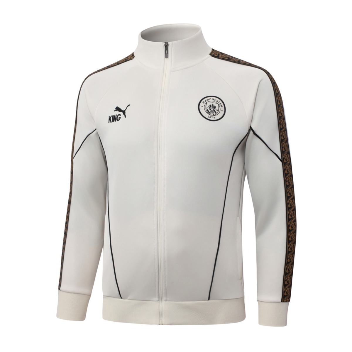 2026 Manchester City Beige Jacket Training Suit Set