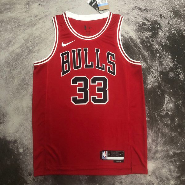 NBA Chicago Bulls PIPPEN#33 2022/23 Red Icon Edition Swingman Jersey S-XXL