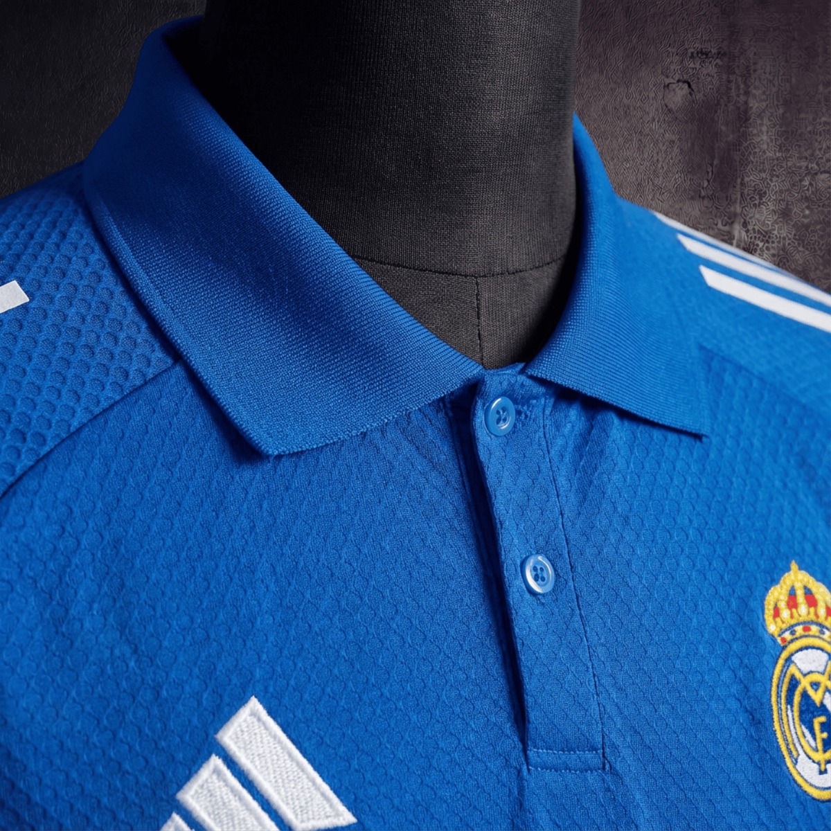2025/26 Real Madrid Training Blue Polo Fan version