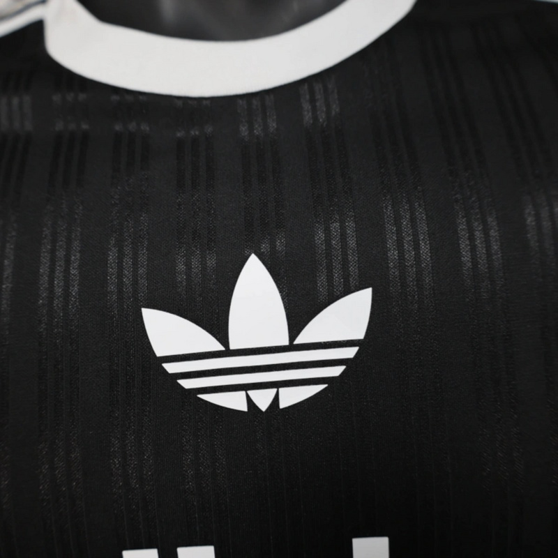 2025/26 Adidas Trefoil casual Black jersey Player Version