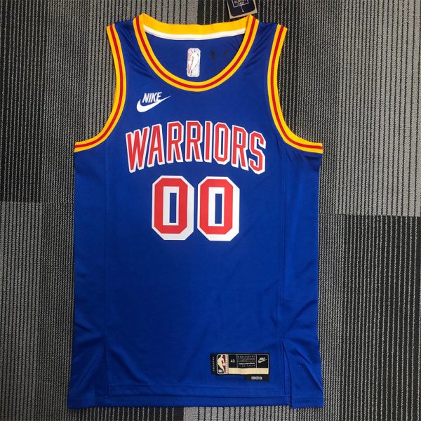 NBA Golden State Warriors Round Neck Blue Jersey KUMINGA#00 S-XXL