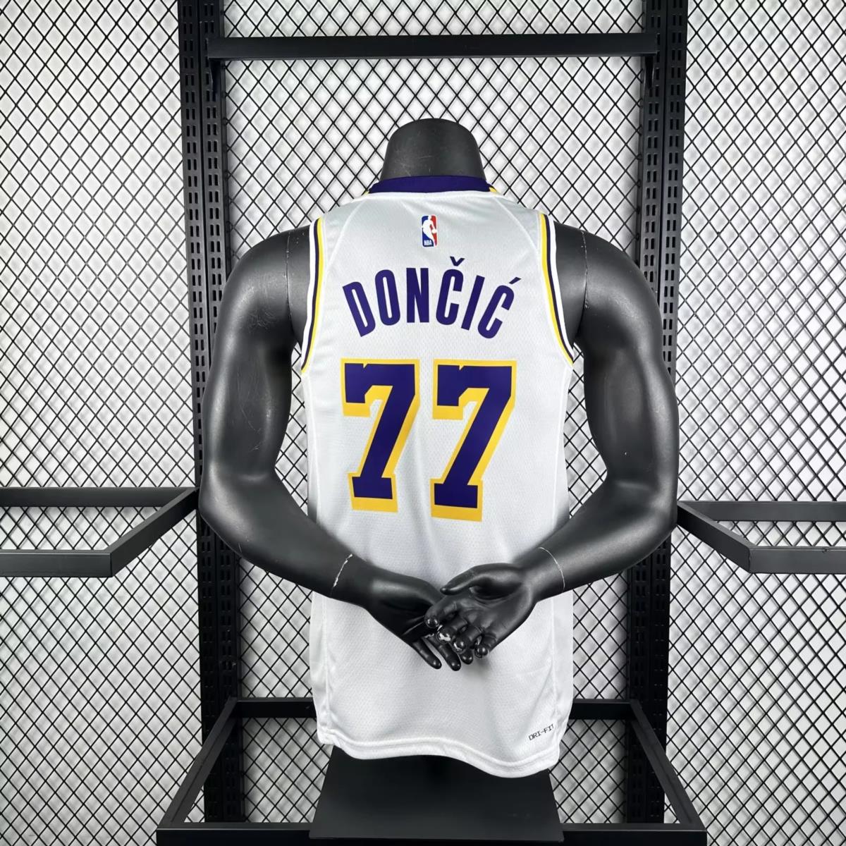 NBA Los Angeles Lakers Dončić#77 2025 White Association Edition Swingman Jersey S-XXL