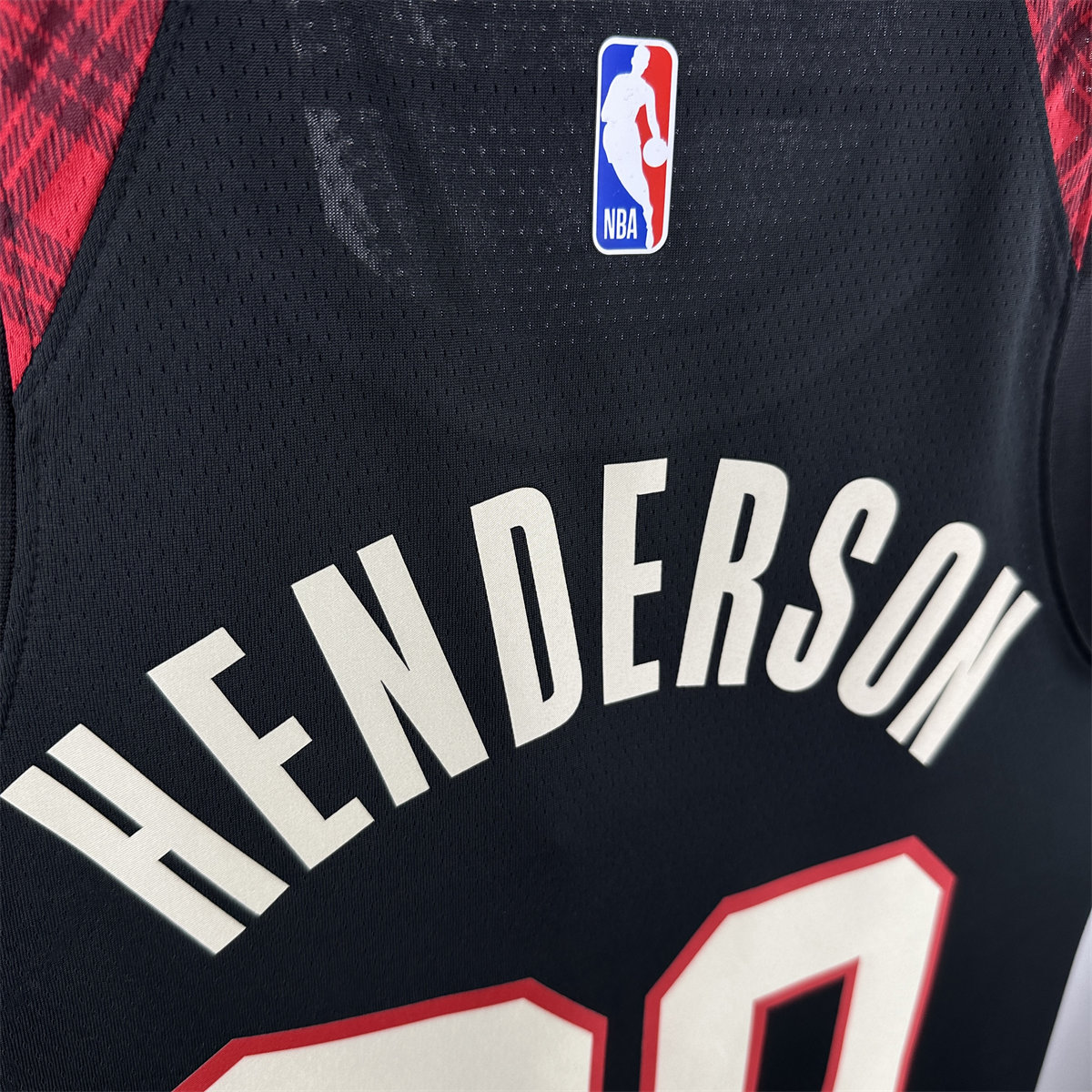 NBA Portland Trail Blazers 2024 Round Neck Black Jersey HENDERSON#00 S-XXL