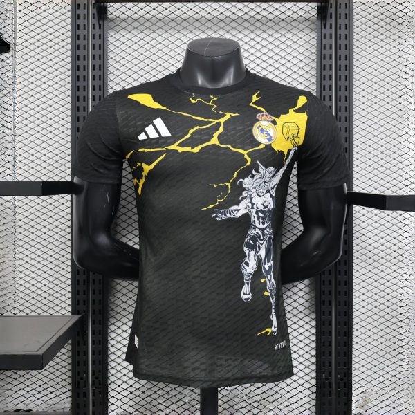 2025/26 Real Madrid Marvel Comics black jersey Player version
