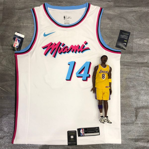 NBA Miami Hearts round neck White Jersey HERRO#14 S-XXL
