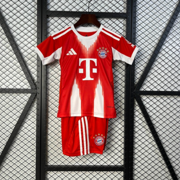 2025/26 Bayern Munich Home jersey kids Kits size: 16-28