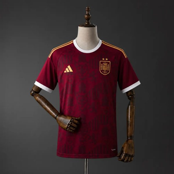 2026 Spain Commemorative Maroon Jersey Fan Version