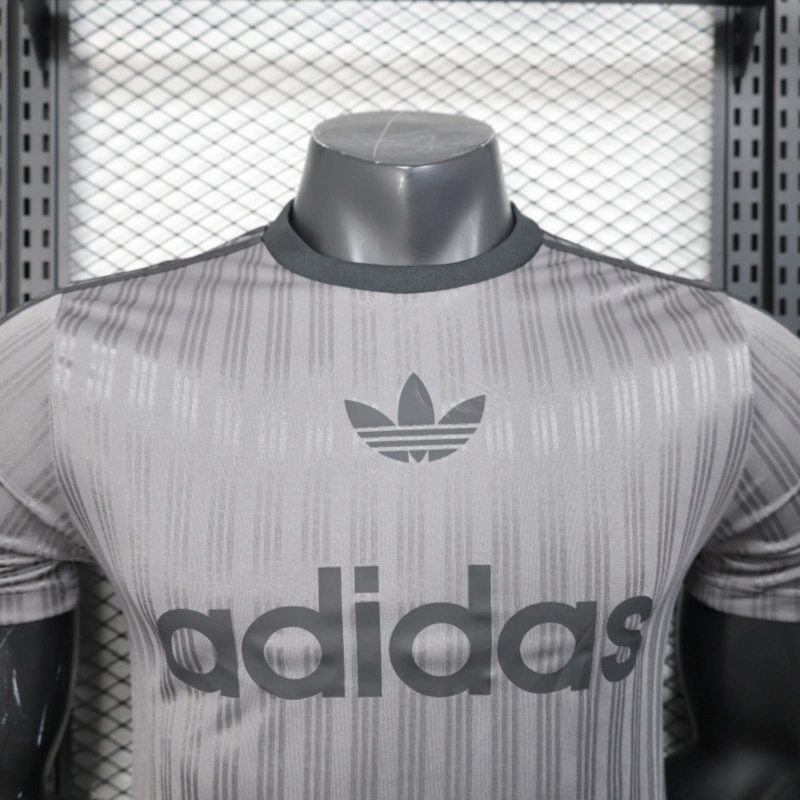 2025/26 Adidas Trefoil casual Gray jersey Player Version