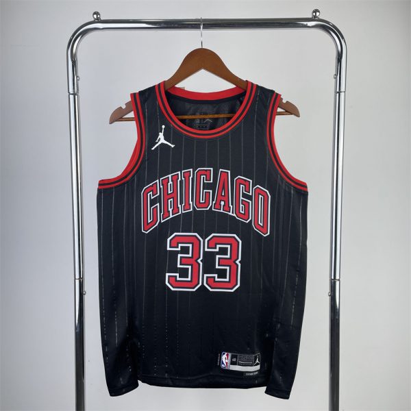 NBA Chicago Bulls Michael PIPPEN#33 2022/23 Black JORDAN Edition Swingman Jersey S-XXL