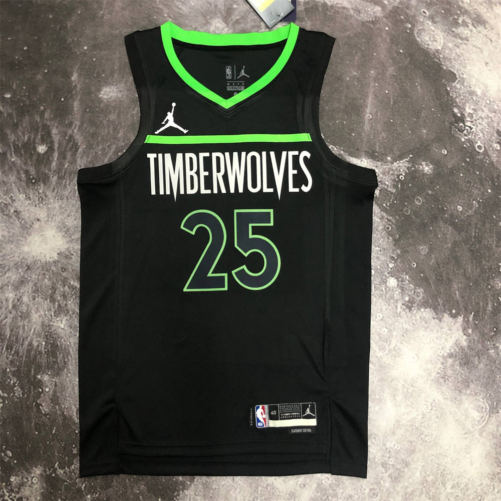 NBA Minnesota Timberwolves V-Neck JORDAN Edition Black Jersey S-XXL