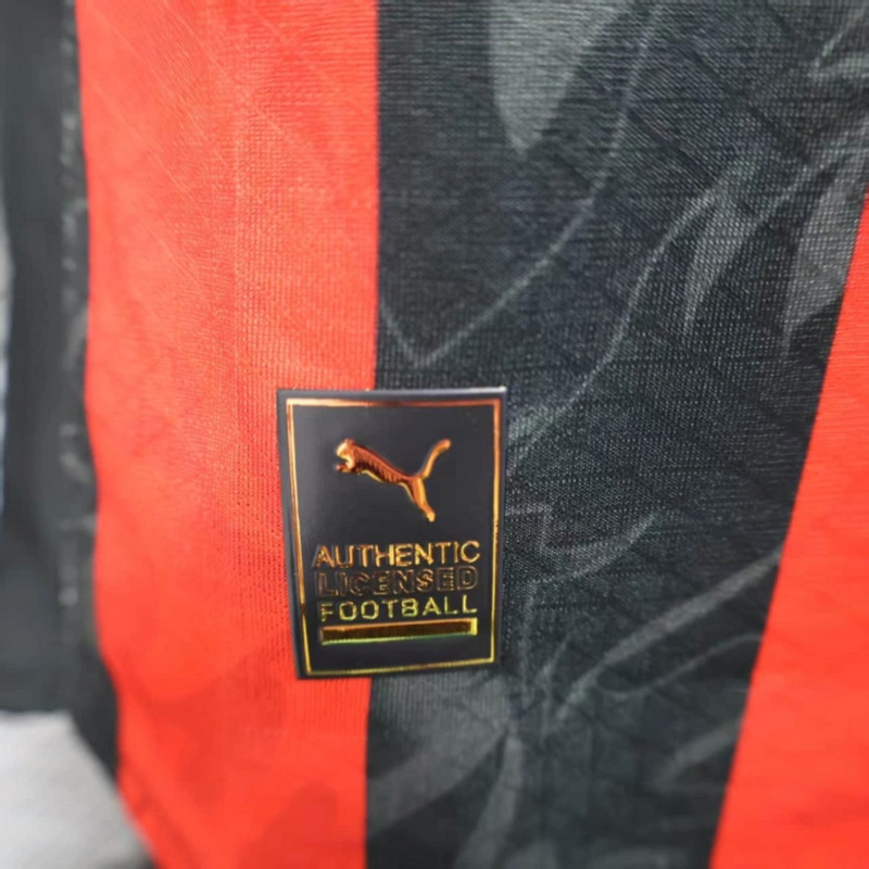 2025/26 AC Milan Home Long Sleeve Jersey Player Version