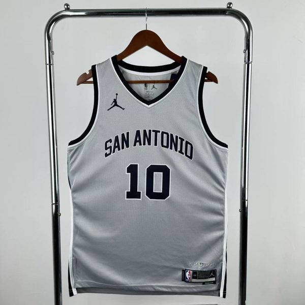 NBA 2026 San Antonio Spurs Grey jersey SOCHAN#10