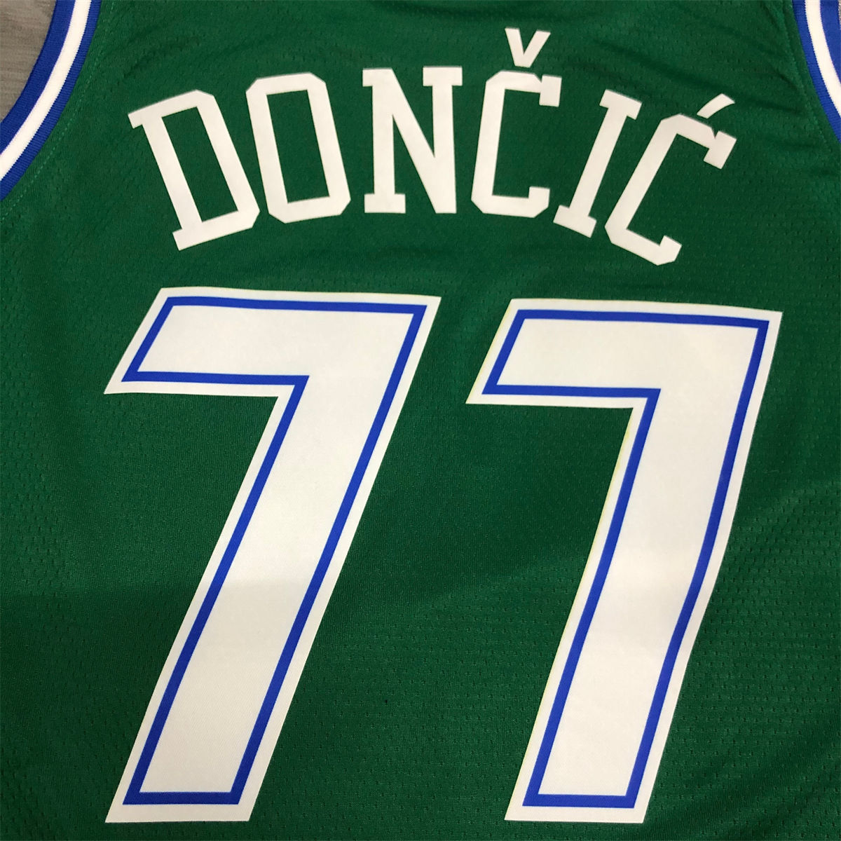 NBA Dallas Mavericks Round Neck Green Jersey DONCIC#77 S-XXL