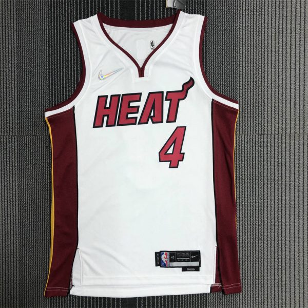 NBA Miami Hearts V-Neck White 75th Anniversary Jersey OLADIPO#4 S-XXL