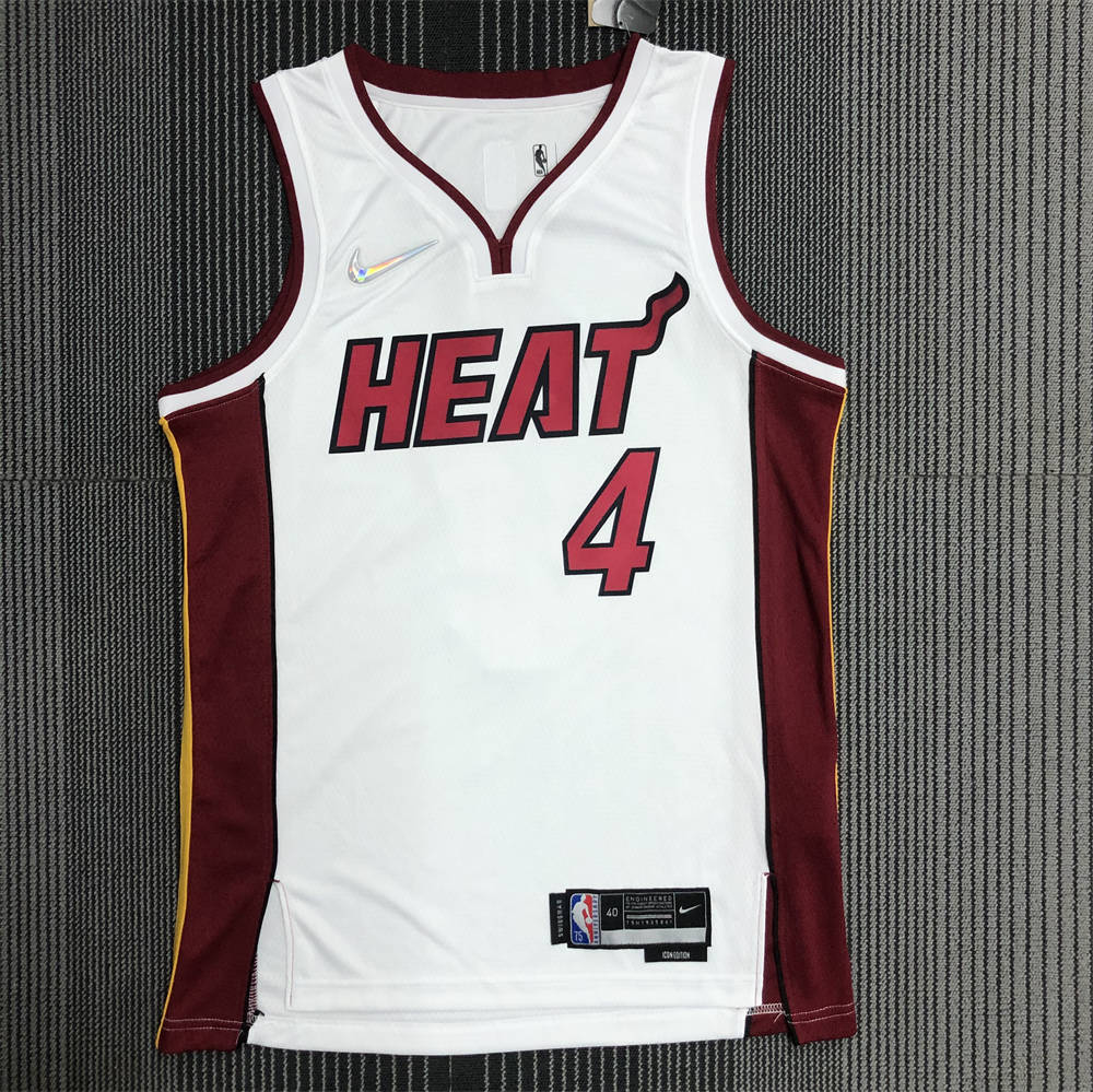 NBA Miami Hearts V-Neck White 75th Anniversary Jersey OLADIPO#4 S-XXL