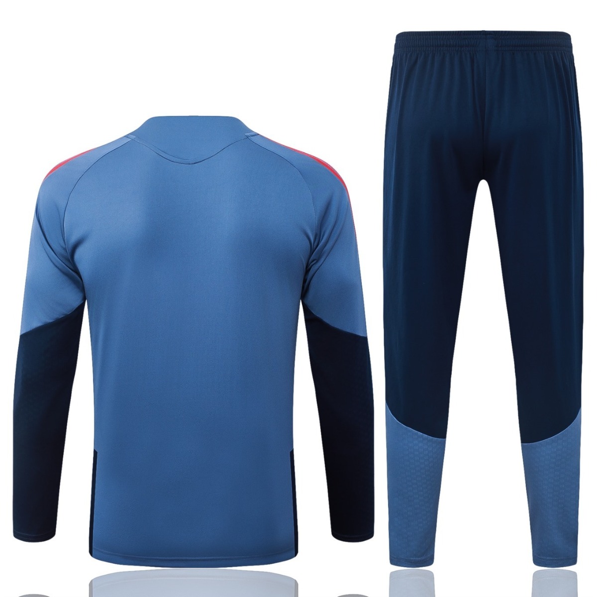 2026 Bayern Munich Medium Blue Long-sleeved half-pulltraining kit