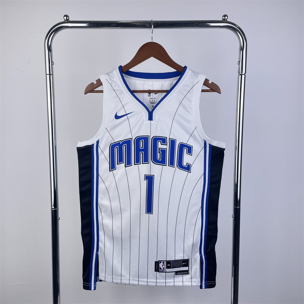 NBA Orlando Magic V-Neck Jersey White McGRADY#1 S-XXL