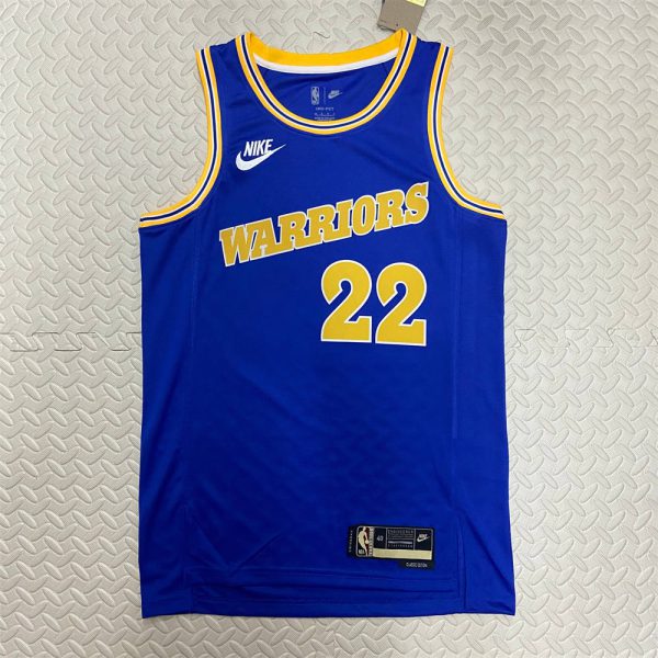 NBA Golden State Warriors Round Neck Blue Jersey WIGGINS#22 S-XXL