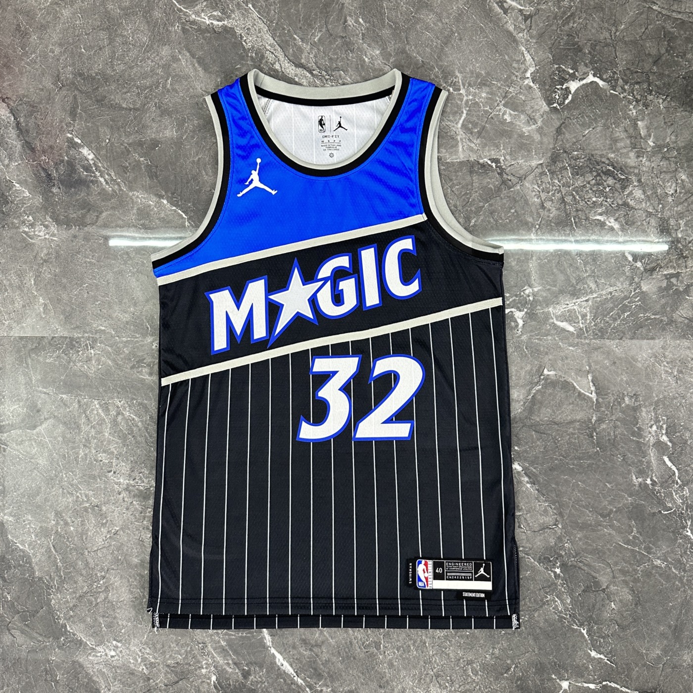 NBA Orlando Magic 2025/26 Round Neck Jordan Edition Black Jersey O'NEAL#32 S-XXL