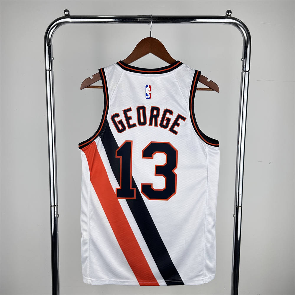 NBA Los Angeles Clippers 2020 Round Neck City Edition White Jersey GEORGE#13 S-XXL