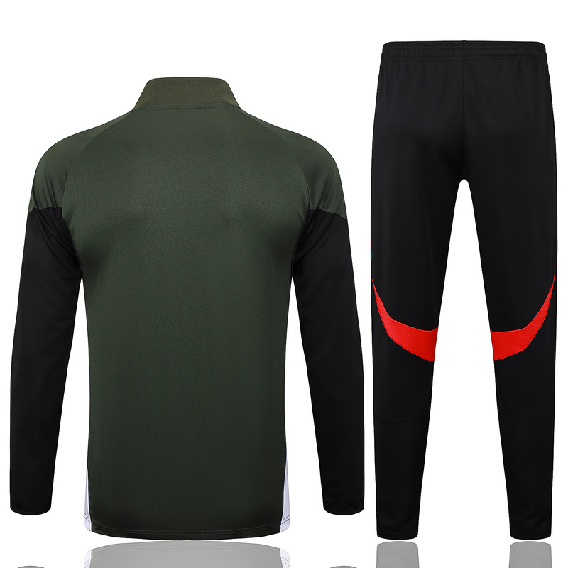 2025/26 Bayern Munich Dark green Jacket Training Suit Set Football Team Shirt Sports Fashion