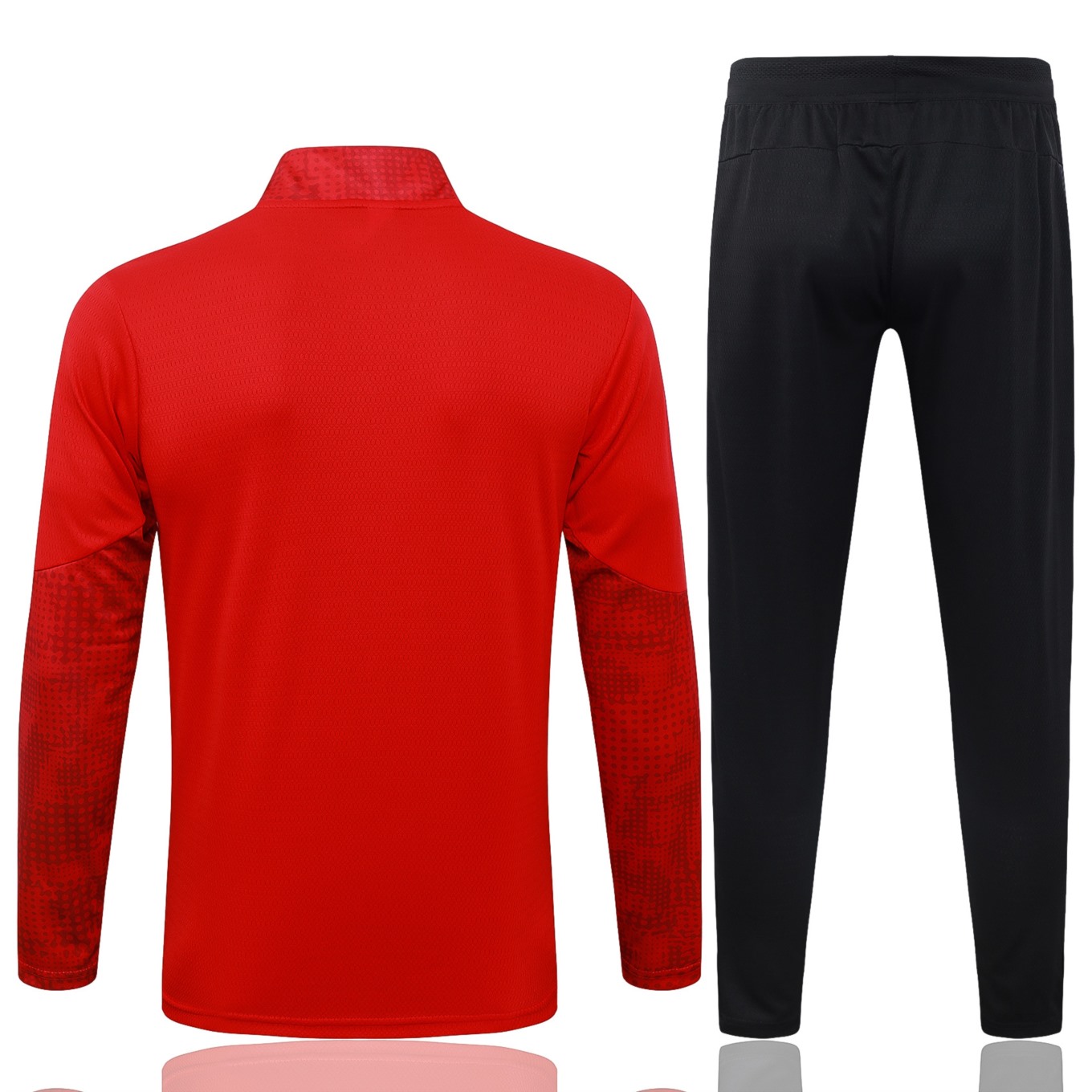202526 AC Milan Red Long-sleeved half-pull training kit Football team kit