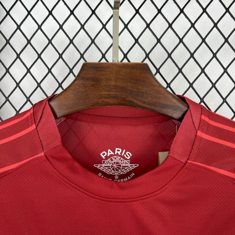 2025/26 PSG Red goalkeeper Long Sleeves jersey Fan Version