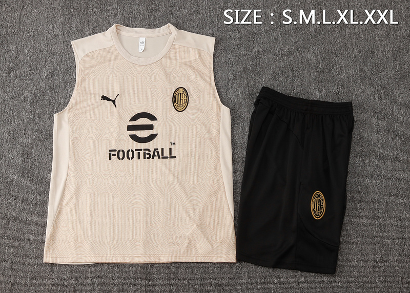 24/25 AC Milan Apricot Training Set Shirt and Shorts