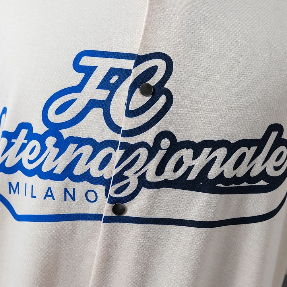 2025/26 Inter Milan US Pack Full-Button Baseball Beige jersey Fan version