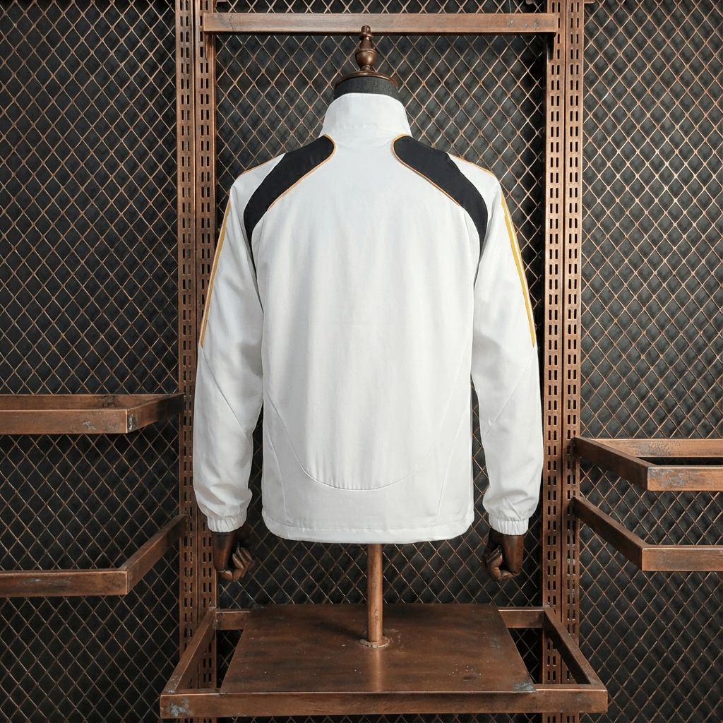 2008/09 Vintage Style Germany White Windbreaker Sport Unifom jersey Sport Unifom