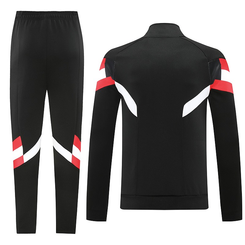 2024 Manchester Unite Black Jacket Training Suit Set Football Team Shirt Sports Fashion