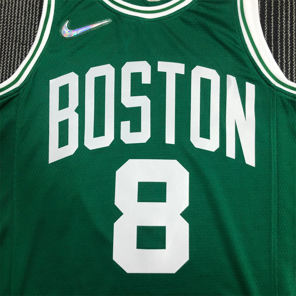 NBA Boston Celtics Round Neck 75th anniversary Green Jersey Walker#8 S-XXL