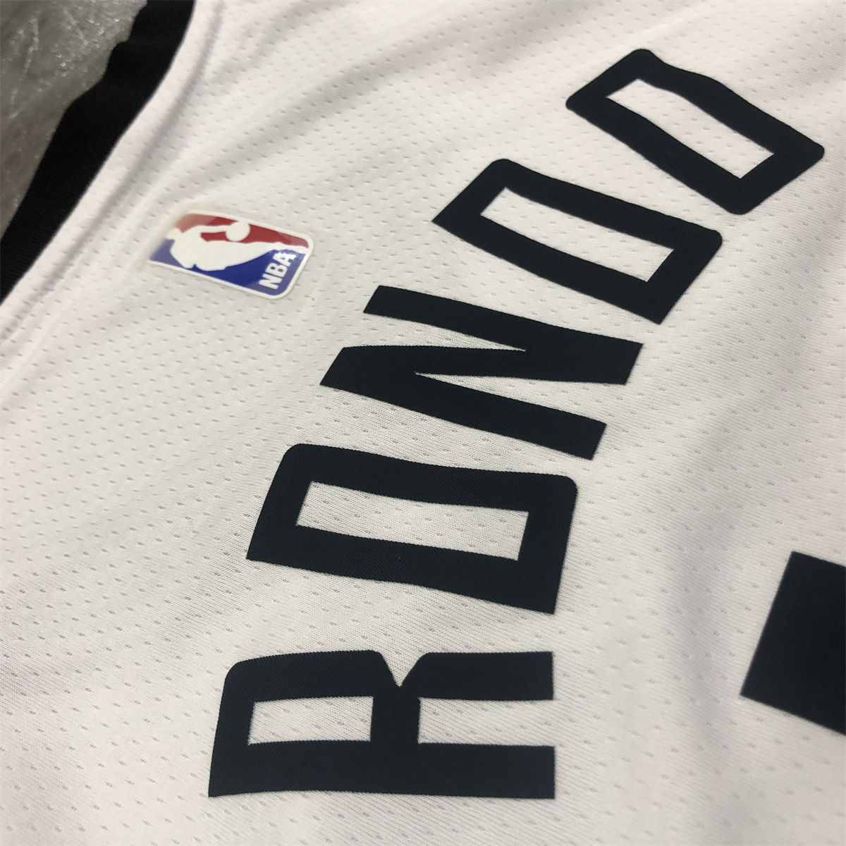 NBA Los Angeles Clippers V-Neck White Jersey RONDO#4 S-XXL