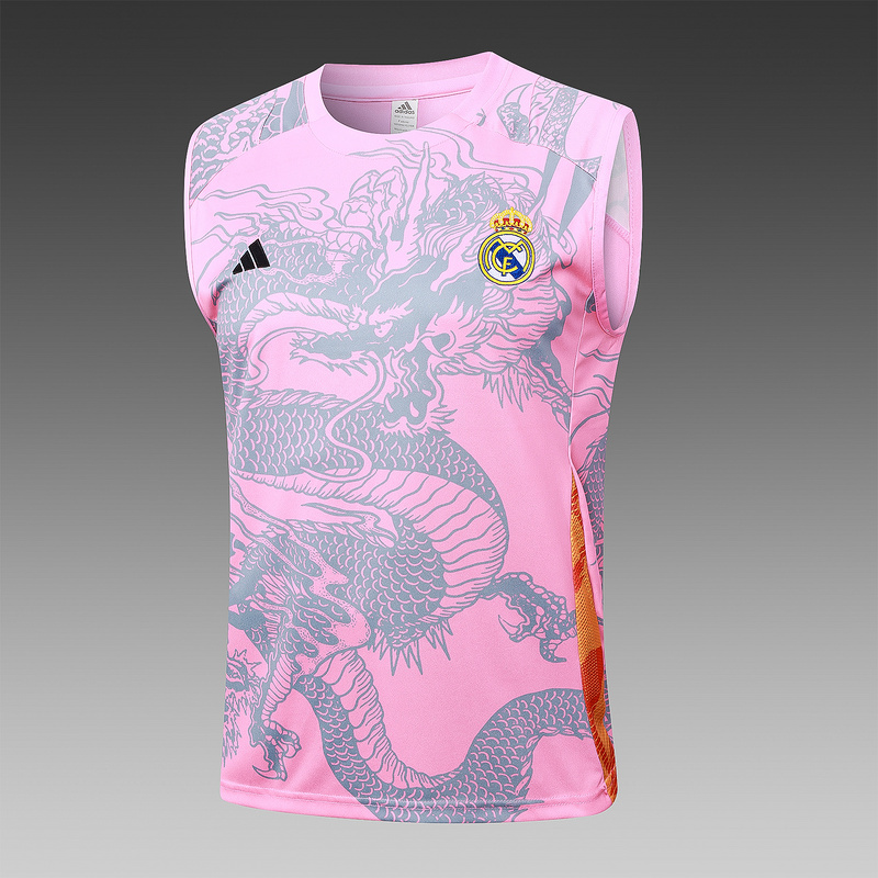 24/25 Real Madrid Pink Training Set Shirt and Shorts