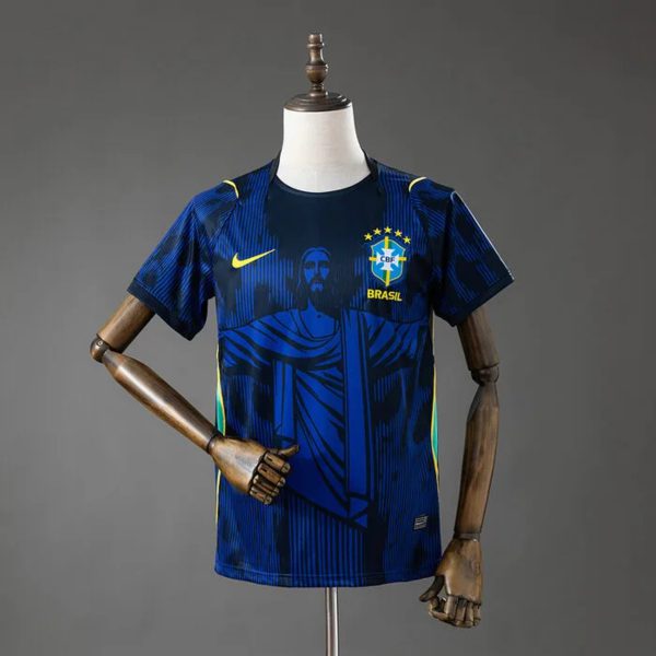 2026 Brazil Jesus Blue Edition Jersey Fan version