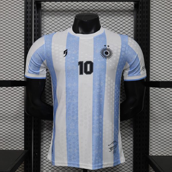 2026 Argentina MARADONA#10 Edition White Jersey Player Version
