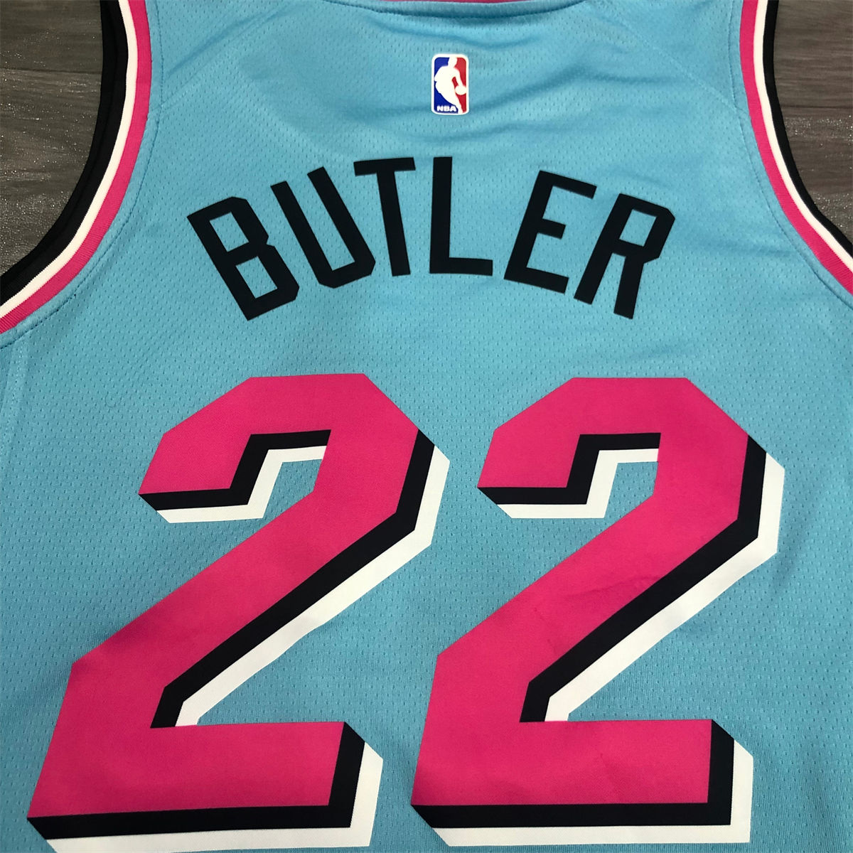 NBA Miami Hearts round neck Light Blue Jersey BUTLER#22 S-XXL