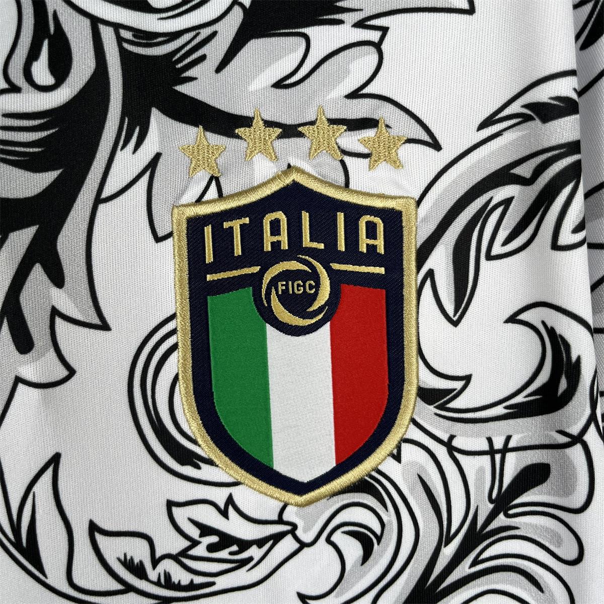 23/24 Italy Special Edition White Jersey Fan Version