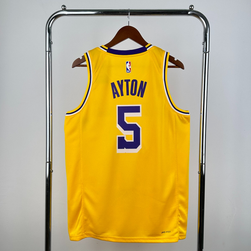 NBA Los Angeles Lakers AYTON#5 2022/23 Gold Association Edition Swingman Jersey S-XXL