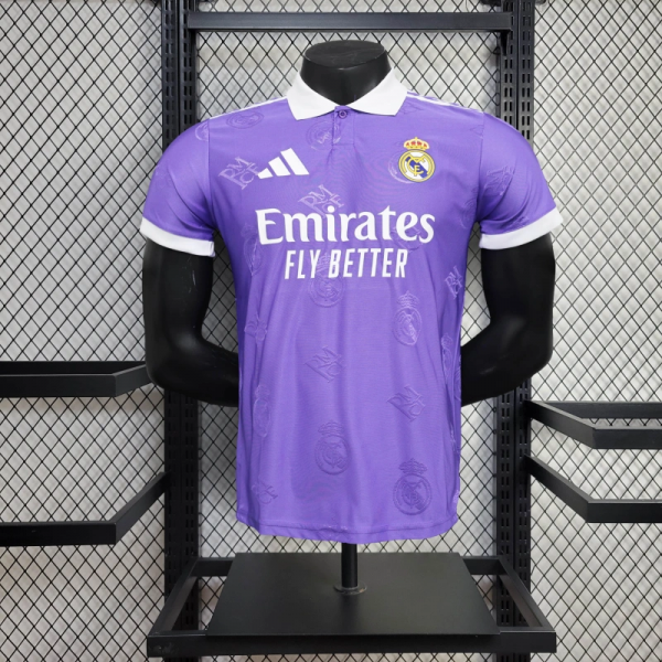 25/26 Real Madrid POLO Co Branded Special Edition Purple jersey Player Version