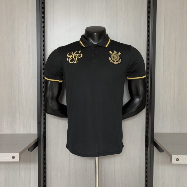 2025/26 Corinthians POLO Black Jersey Fan Version