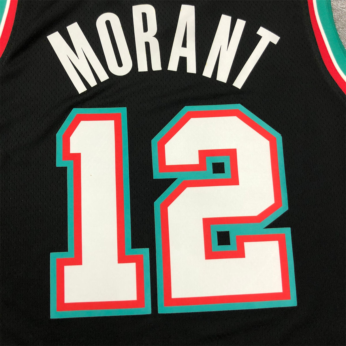 NBA Memphis Grizzies V-neck Black Jersey Morant #15 S-XXL