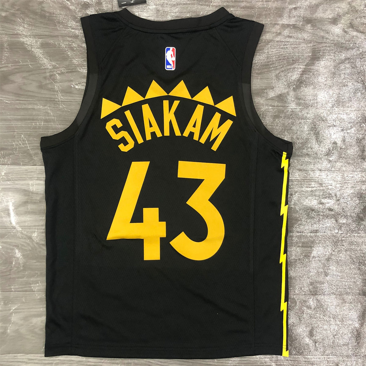 NBA Toronto Raptors V-Neck Black jersey SIAKAM#43 S-XXL