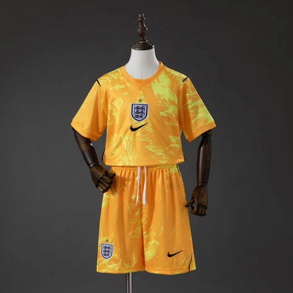 England 2026 World Cup Goalkeeper Yellow Kid Kits