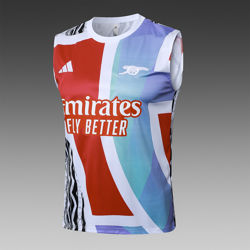 24/25 Arsenal Red Blue Black Training Set Shirt and Shorts