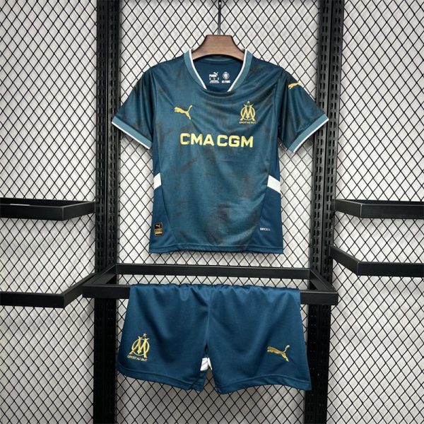 2024/25 Olympique Marseille Away jersey Kid Kits Size 16-28