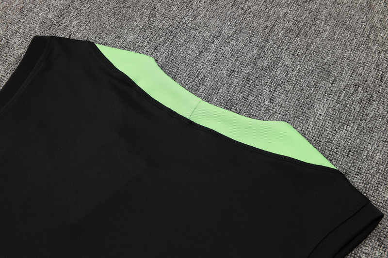 24/25 Brazil Black Training Set Shirt and Shorts