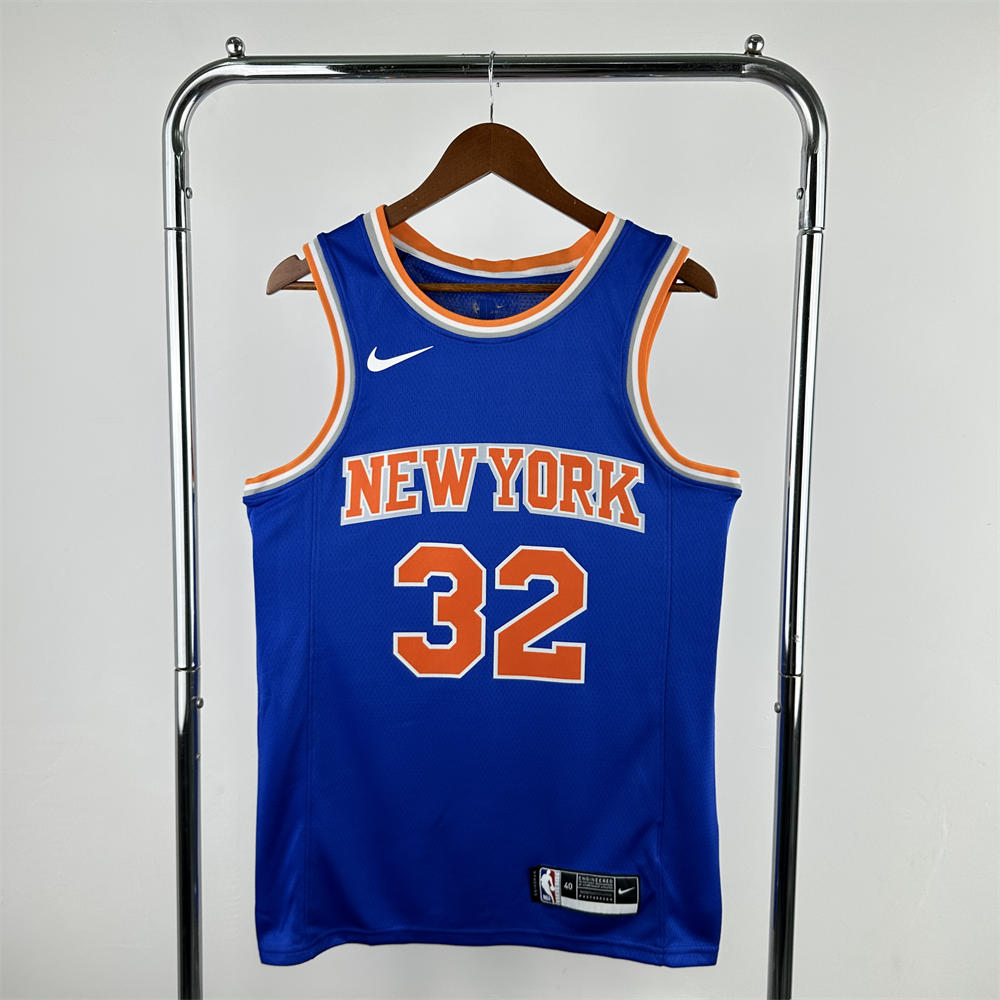 NBA New York Knicks Round Neck Blue jersey TOWNS#32 S-XXL