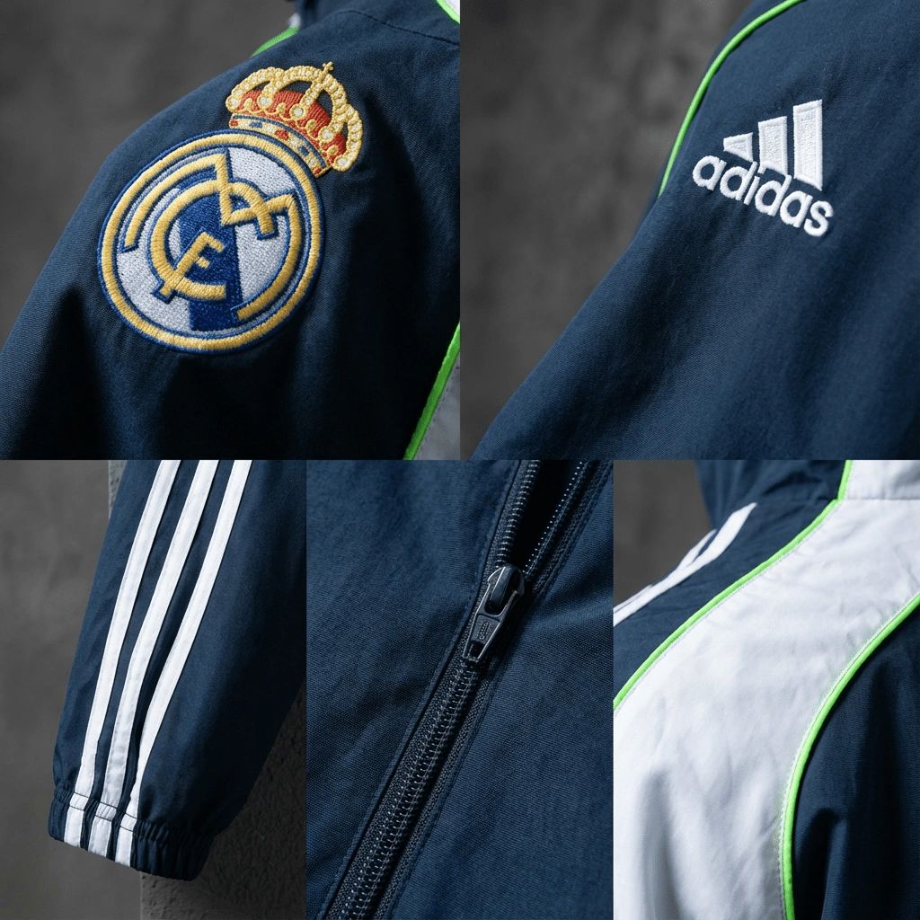 2026 Real Madrid Black Windbreaker Sport Unifom